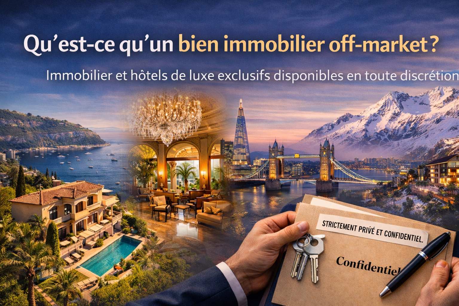 Vue aérienne de Saint-Jean-Cap-Ferrat sur la Côte d’Azur, montrant la péninsule entourée par la mer Méditerranée avec des villas de luxe et des yachts, illustrant l’immobilier off-market et les actifs hôteliers d’exception.